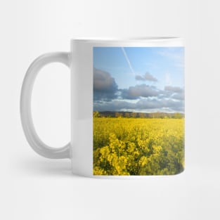 Walk in the Rapeseed Fields During Sunset Mug